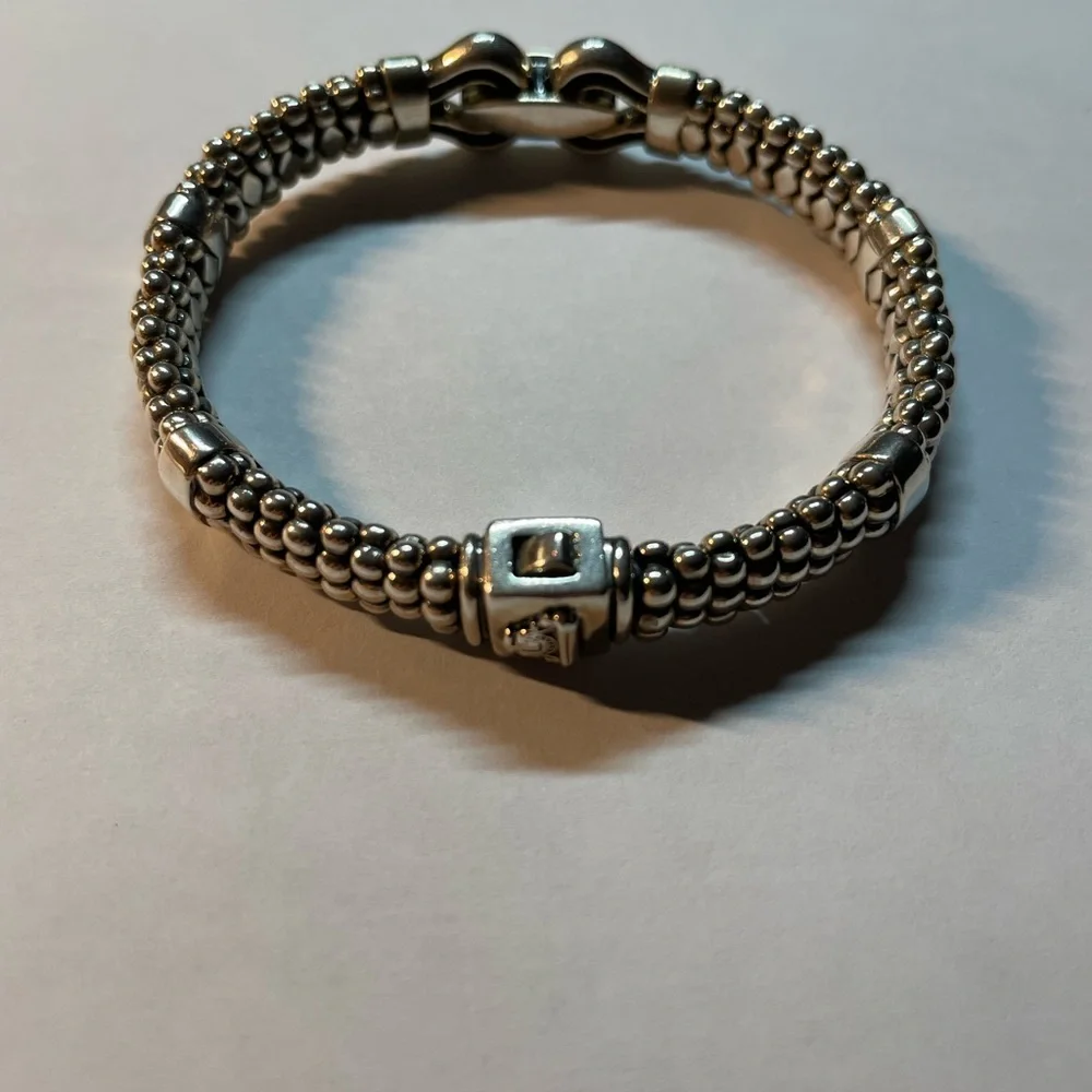 Lagos Sterling Silver Caviar Beaded Bracelet - Picture 3 of 7